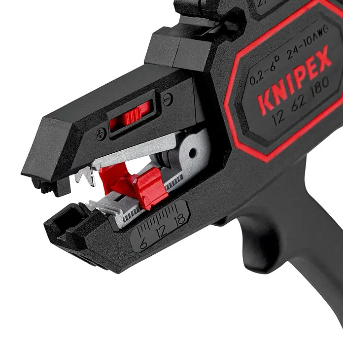 Knipex Abisolierzange - Länge: 180 mm, Material Griff: Kunststoff - Detailaufnahme