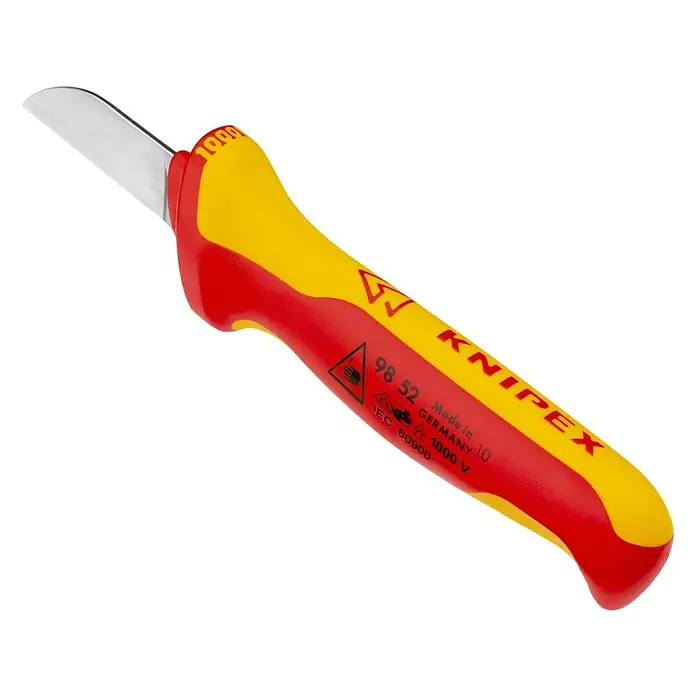 Knipex Kabelmesser - Schneide, Klingenlänge: 50 mm - Diagonale Ansicht