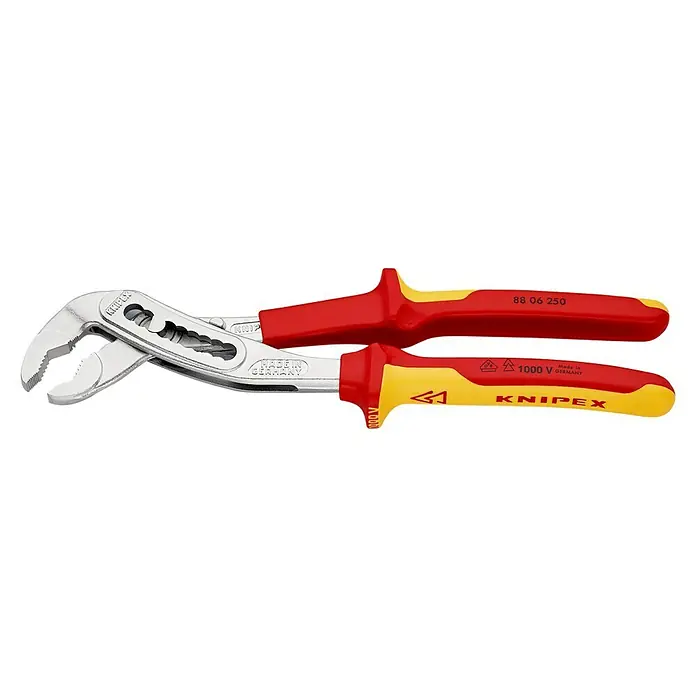 Knipex Wasserpumpenzange Alligator - Greifkapazität Muttern: 60 mm, Länge: 250 mm - Linke Seitenansicht