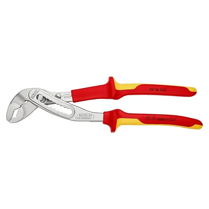 Knipex Wasserpumpenzange Alligator - Greifkapazität Muttern: 60 mm, Länge: 250 mm - Linke Seitenansicht
