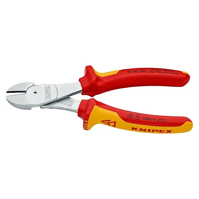 Knipex Kraftseitenschneider - Länge: 180 mm - Linke Seitenansicht