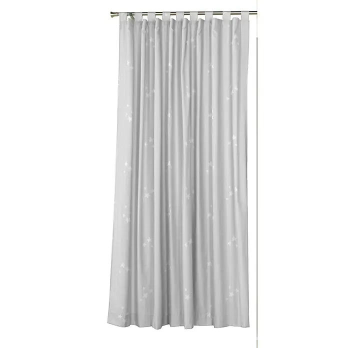 Visillo para ventana Grus - 140 x 270 cm, 100% poliéster, Blanco/gris