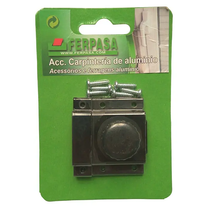 Pestillo deslizante - L x An x Al: 50 x 45 x 20 mm, Puertas para habitaciones, Negro