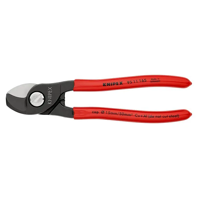 Knipex Kábelolló - Alkalmas: alumínium vezetékek, Hosszúság: 165 mm - Bal profil nézet