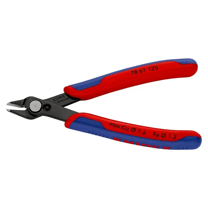 Knipex Drótcsupaszító Super-Knips - Hosszúság: 125 mm, Fogantyú anyaga: Többkomponensű tok - Bal profil nézet