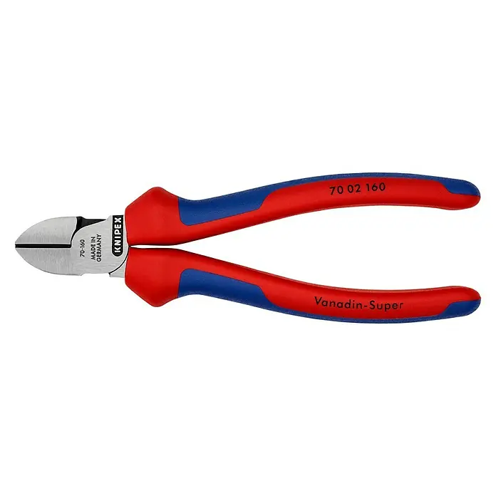Knipex Seitenschneider - Länge: 160 mm, Mehrkomponenten-Hülle, Poliert - Linke Seitenansicht