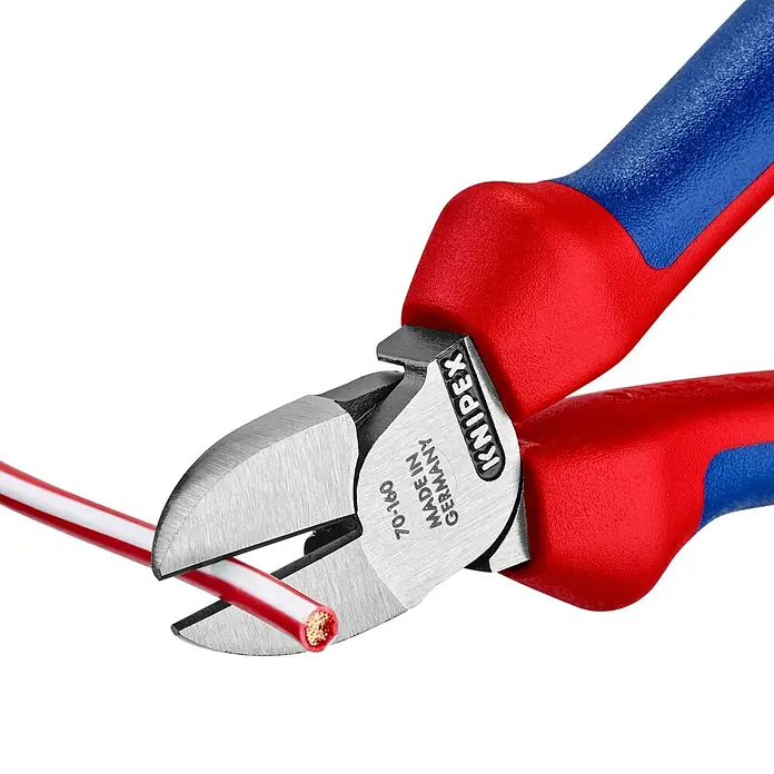 Knipex Seitenschneider - Länge: 160 mm, Mehrkomponenten-Hülle, Poliert - Anwendungsbeispiel