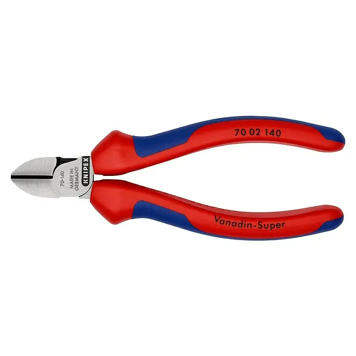 Knipex Seitenschneider - Länge: 140 mm, Mehrkomponenten-Hülle, Poliert - Linke Seitenansicht