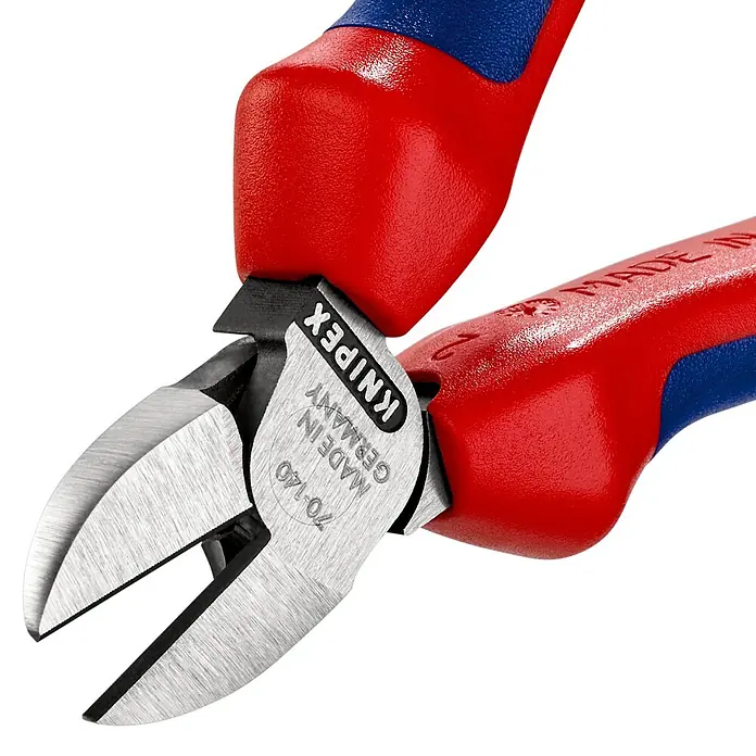 Knipex Seitenschneider - Länge: 140 mm, Mehrkomponenten-Hülle, Poliert - Detailaufnahme