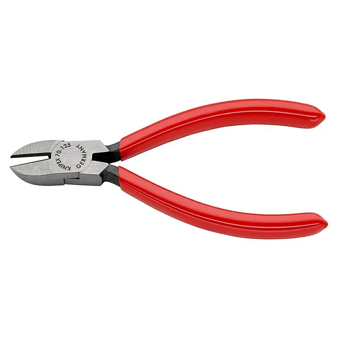 Knipex Seitenschneider - Länge: 125 mm, Kunststoff überzogen, Poliert - Linke Seitenansicht