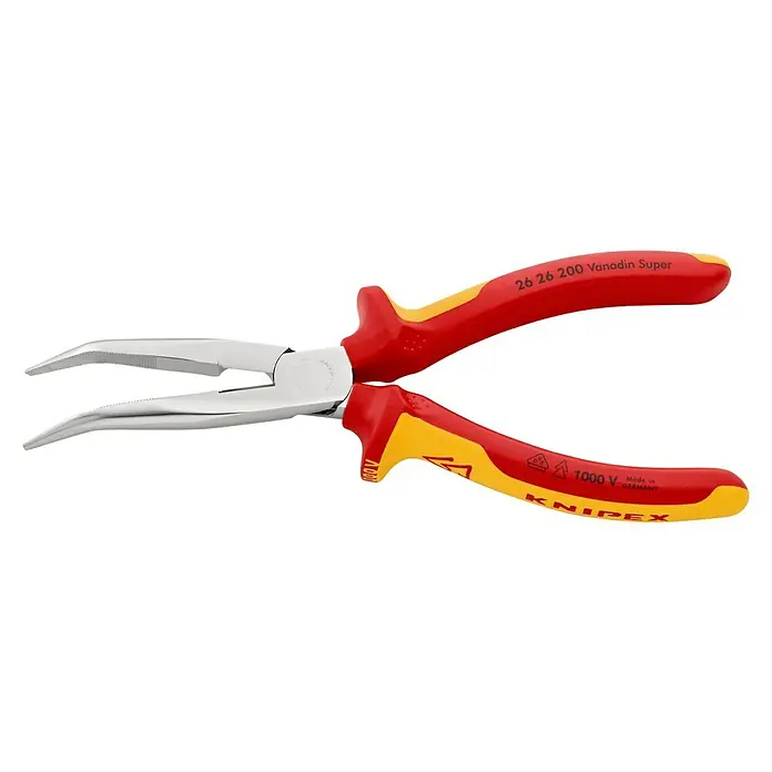 Knipex Storchschnabelzange - Länge: 200 mm, Material Griff: Mehrkomponenten-Hülle - Linke Seitenansicht