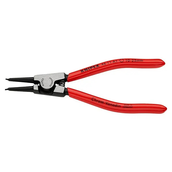 Knipex Sicherungsringzange - Sicherungsringe auf Wellen Ø 10 – 25 mm, Länge: 140 mm, Geeignet für: Außenringe - Linke Seitenansicht