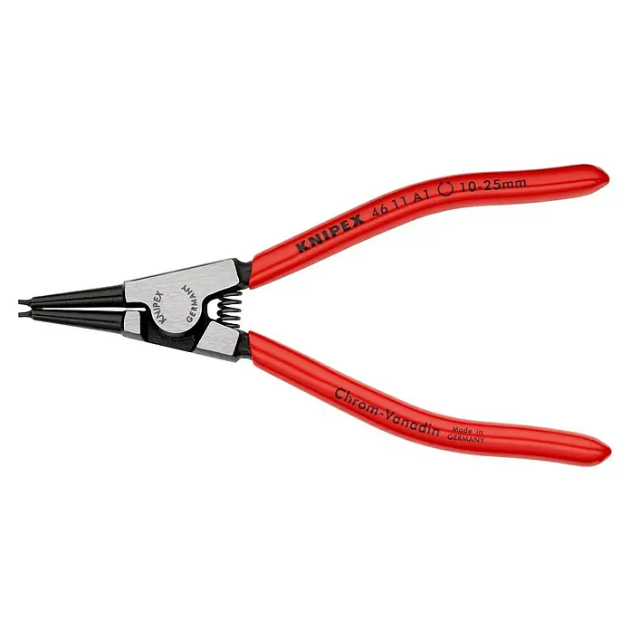 Knipex Sicherungsringzange - Sicherungsringe auf Wellen Ø 10 – 25 mm, Länge: 140 mm, Geeignet für: Außenringe - Linke Seitenansicht