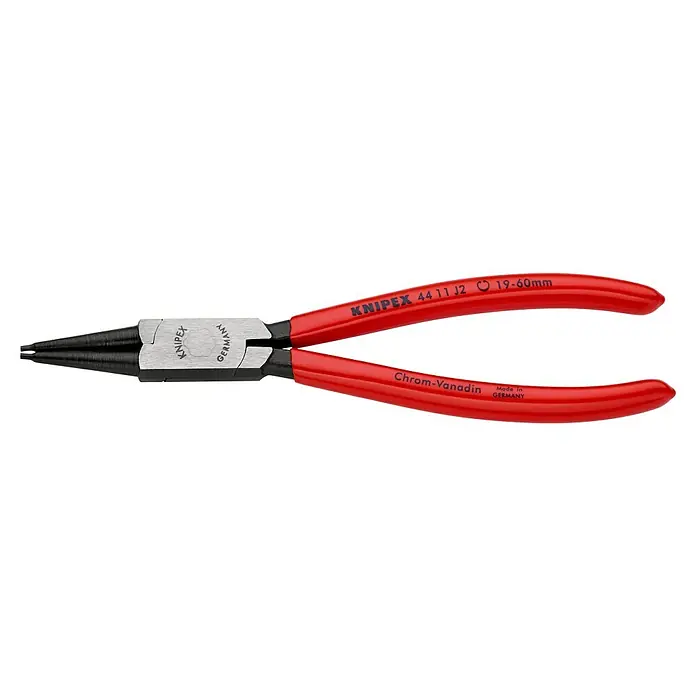 Knipex Sicherungsringzange - Sicherungsringe in Bohrungen Ø 8 - 140 mm, Länge: 180 mm, Geeignet für: Innenringe - Linke Seitenansicht