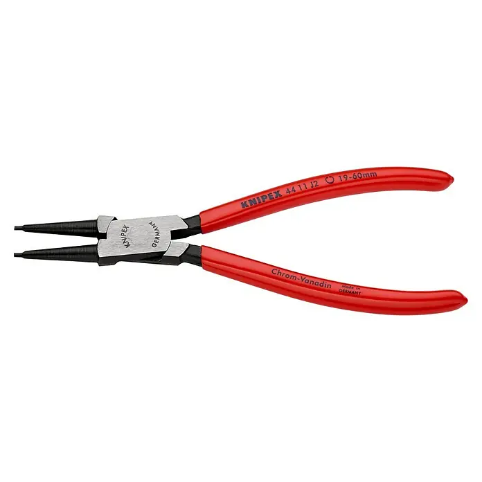 Knipex Sicherungsringzange - Sicherungsringe in Bohrungen Ø 8 - 140 mm, Länge: 180 mm, Geeignet für: Innenringe - Linke Seitenansicht