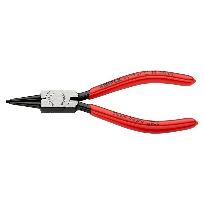 Knipex Sicherungsringzange - Spitzen Ø 1,3 mm, Sicherungsringe in Bohrungen Ø 8 - 140 mm, Länge: 140 mm, Geeignet für: Innenringe - Linke Seitenansicht