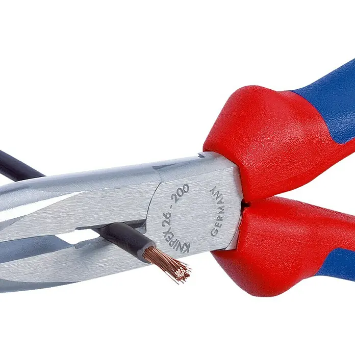 Knipex Flachrundzange - Flach-rund, Länge: 200 mm, Poliert - Anwendungsbeispiel