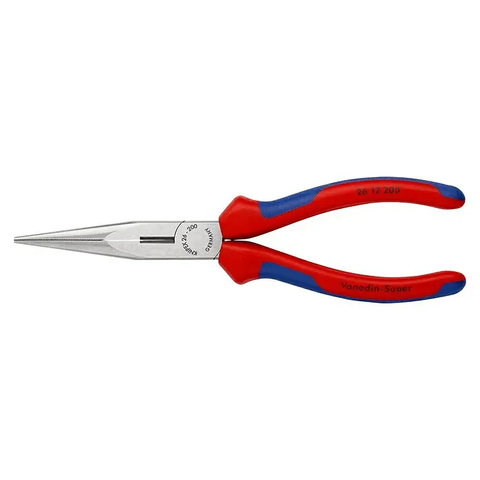 Knipex Flachrundzange - Flach-rund, Länge: 200 mm, Poliert - Linke Seitenansicht