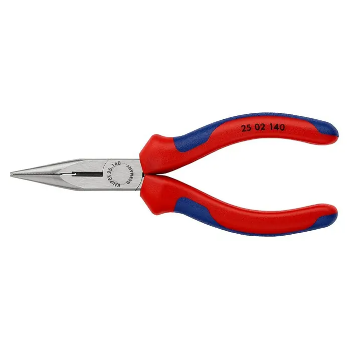 Knipex Flachrundzange - Flach-rund, Länge: 140 mm, Poliert - Linke Seitenansicht