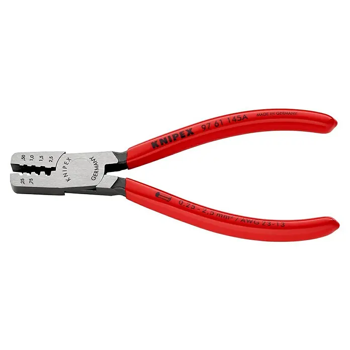 Knipex - Hosszúság: 145 mm, Fogantyú anyaga: Műanyag borítású - Bal profil nézet