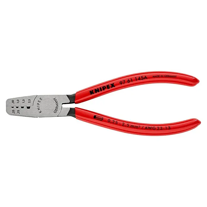 Knipex - Hosszúság: 145 mm, Fogantyú anyaga: Műanyag borítású - Bal profil nézet