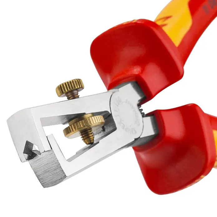 Knipex Abisolierzange VDE - Länge: 160 mm, Material Griff: Mehrkomponenten-Hülle - Detailaufnahme