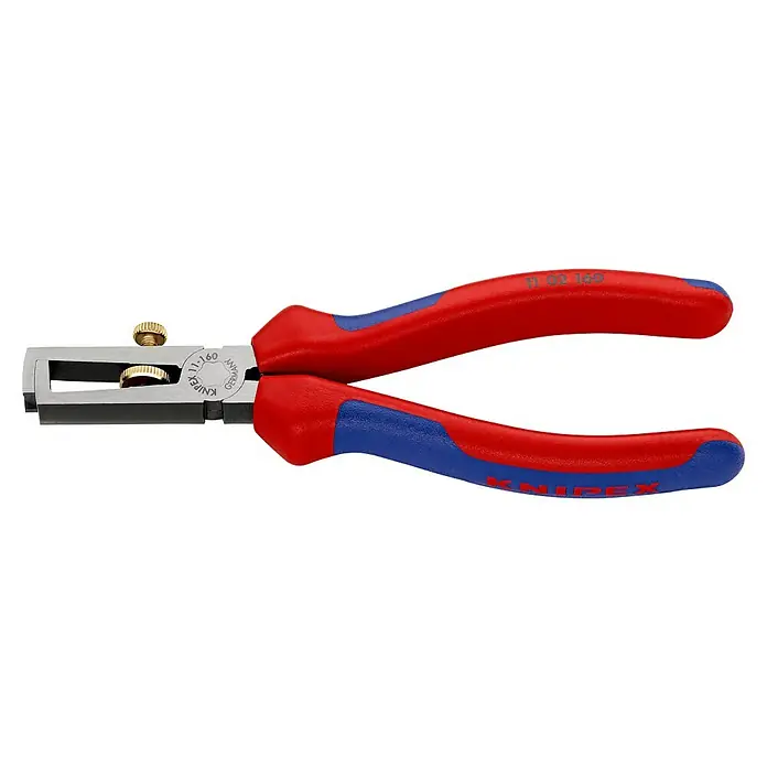 Knipex Abisolierzange - Länge: 160 mm, Material Griff: Mehrkomponenten-Hülle - Linke Seitenansicht