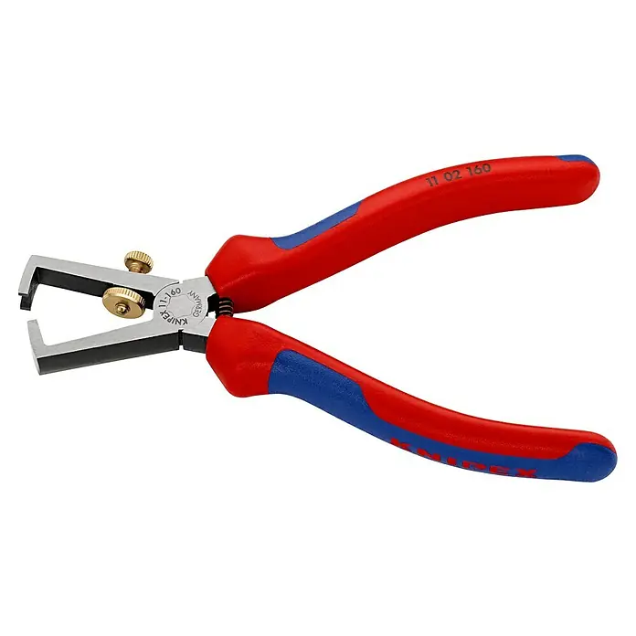 Knipex Abisolierzange - Länge: 160 mm, Material Griff: Mehrkomponenten-Hülle - Linke Seitenansicht