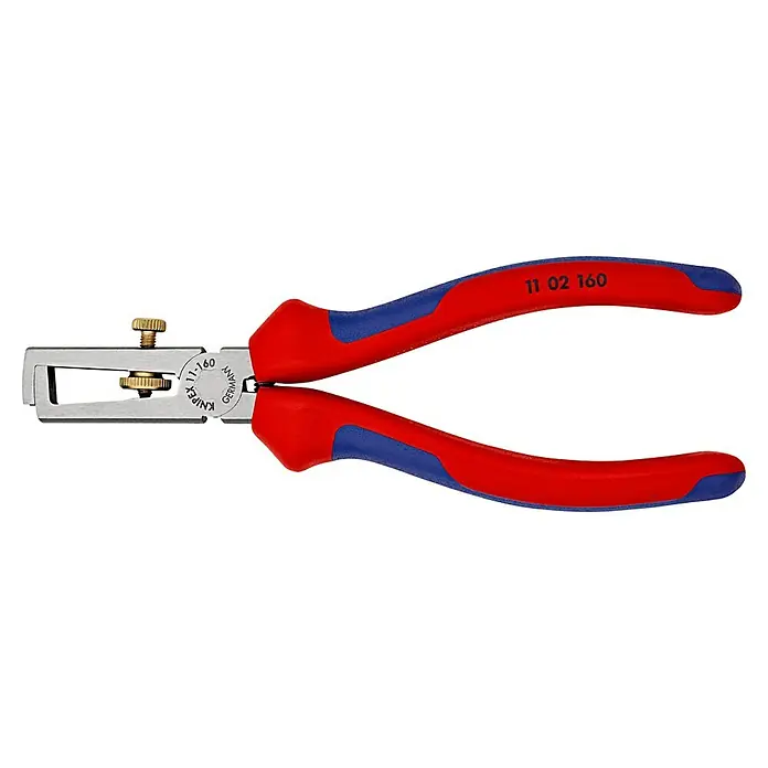 Knipex Abisolierzange - Länge: 160 mm, Material Griff: Mehrkomponenten-Hülle - Linke Seitenansicht