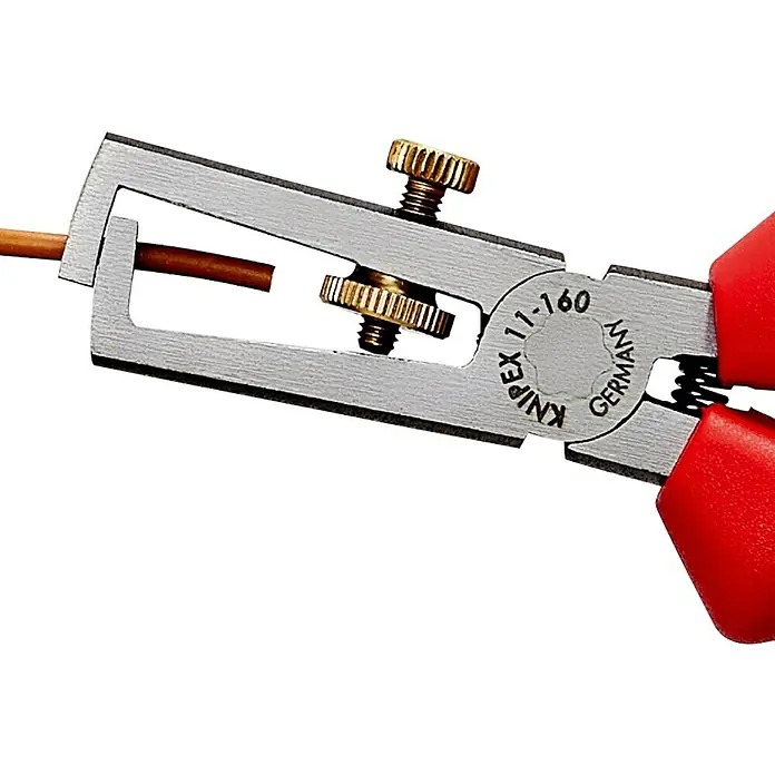 Knipex Abisolierzange - Länge: 160 mm, Material Griff: Mehrkomponenten-Hülle - Anwendungsbeispiel
