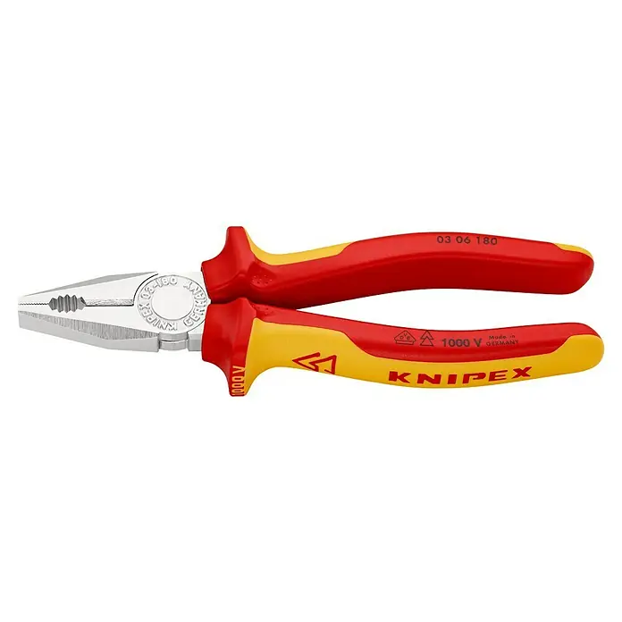 Knipex Kombizange - Länge: 180 mm - Linke Seitenansicht