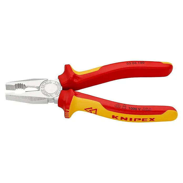 Knipex Kombizange - Länge: 180 mm - Linke Seitenansicht