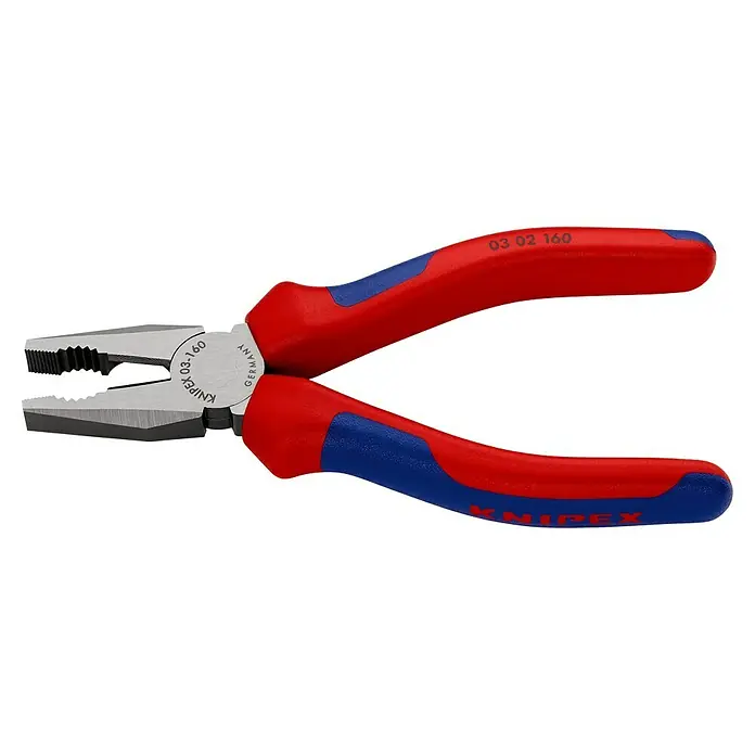 Knipex Kombizange - Länge: 160 mm, Gehärtete Schneiden, Poliert - Linke Seitenansicht