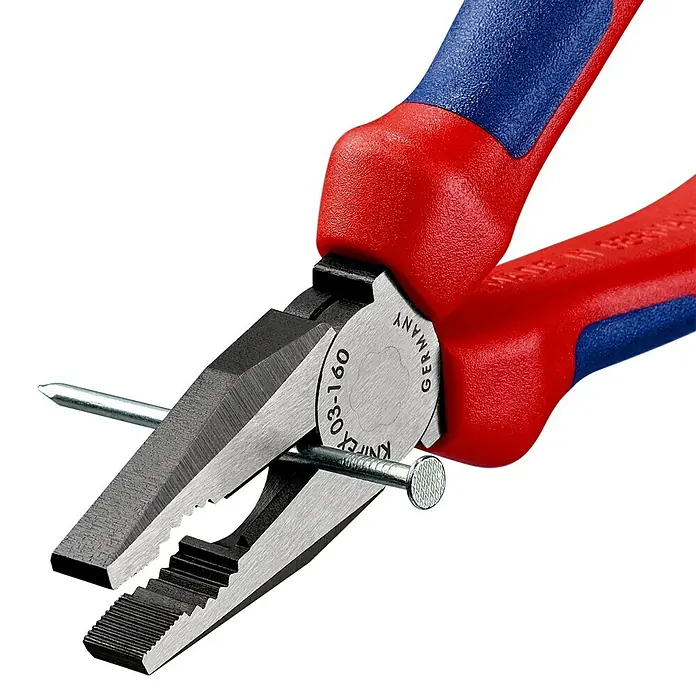 Knipex Kombizange - Länge: 160 mm, Gehärtete Schneiden, Poliert - Anwendungsbeispiel