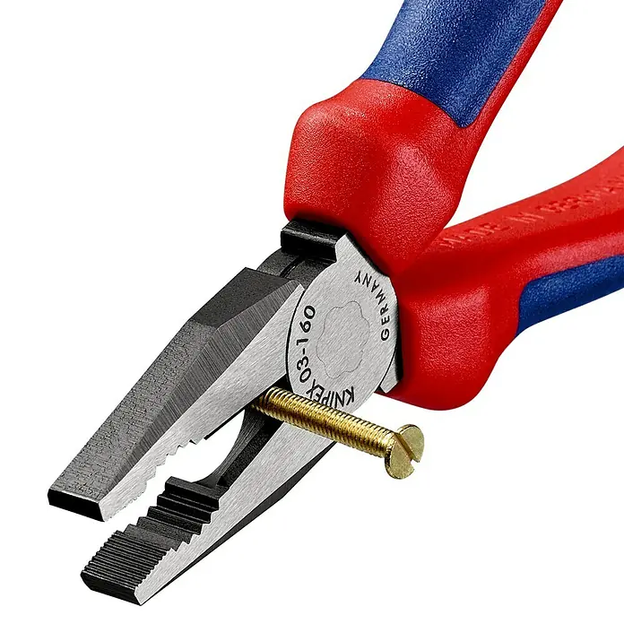 Knipex Kombizange - Länge: 160 mm, Gehärtete Schneiden, Poliert - Anwendungsbeispiel