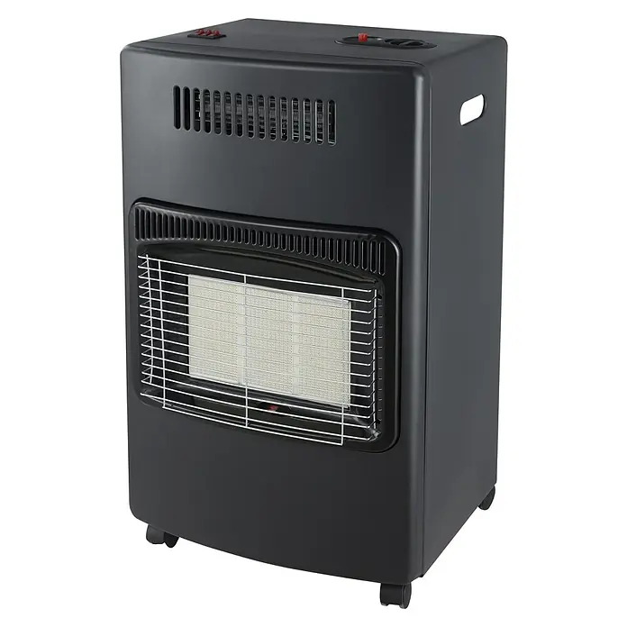 Gas- & Elektroheizer - 4,2 kW, Piezo-Zündung - Diagonale Ansicht