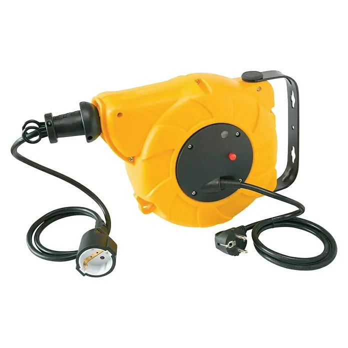 Electraline Enrollacables automático - 15 m, Para exterior, H05VV-F3G1,0