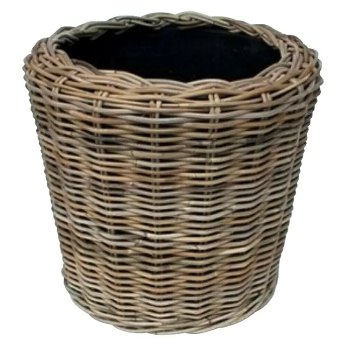 Van der Leeden Plantenpot - Naturel/grijs, Ø x h: 54 x 34 cm - Vooraanzicht