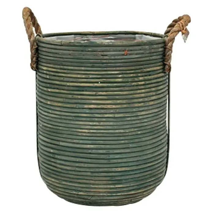 Van der Leeden Plantenpot - Olijfgroen, Ø x h: 35 x 40 cm - Vooraanzicht