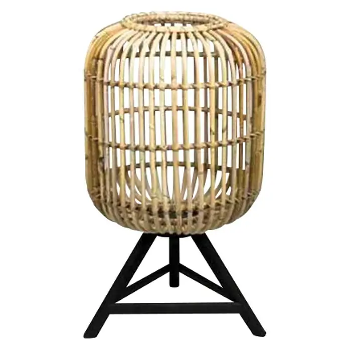 Van der Leeden Tafellamp - l x b x h: 36 x 36 x 60 cm, Naturel, E27 - Vooraanzicht