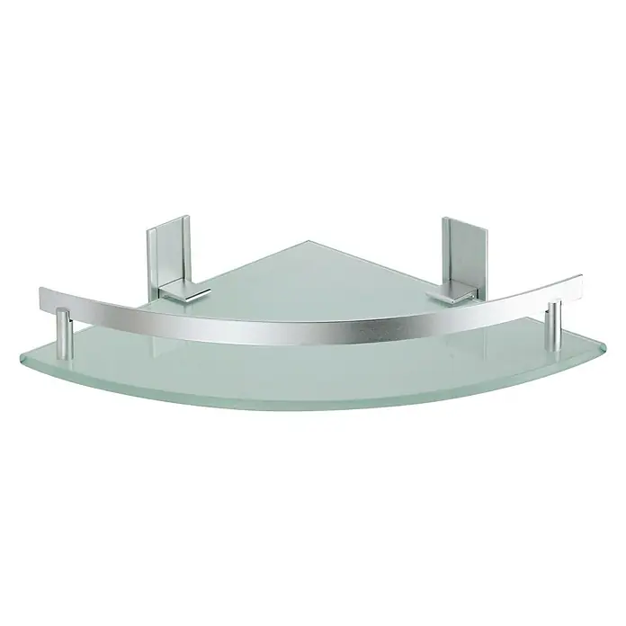 MSV Tabarca Estante para baño - Ancho: 24 cm, 1 estante, Aluminio, Acero inoxidable