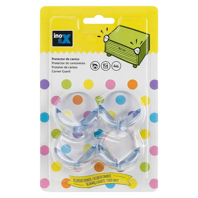 Inofix Protector para esquina 5000-0- - Transparente, 4 uds.
