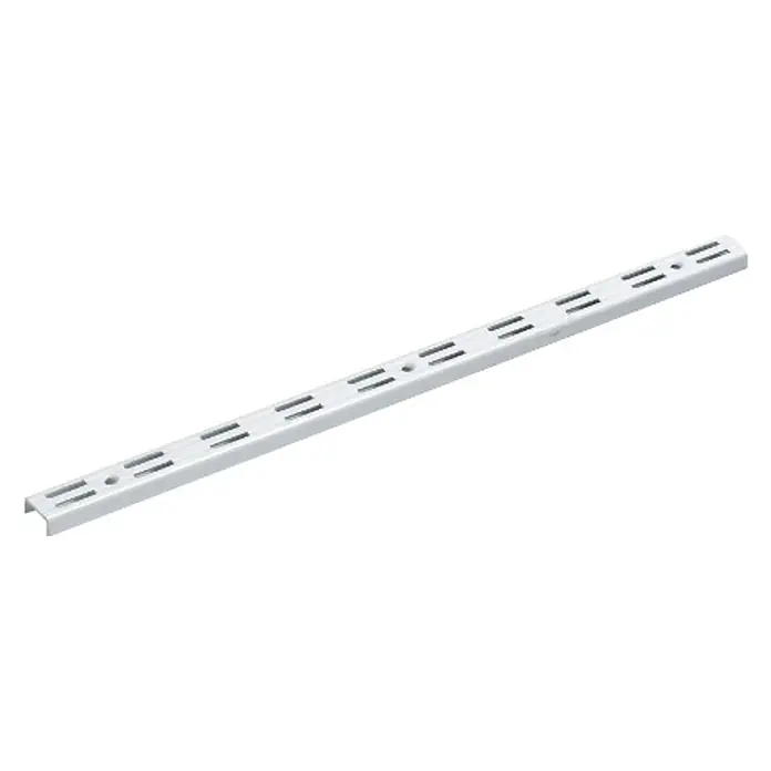Element System Guía para la pared - Específico para: Soportes con rejilla de 50 mm, Largo: 50 cm, Sistema de dos agujeros, Blanco