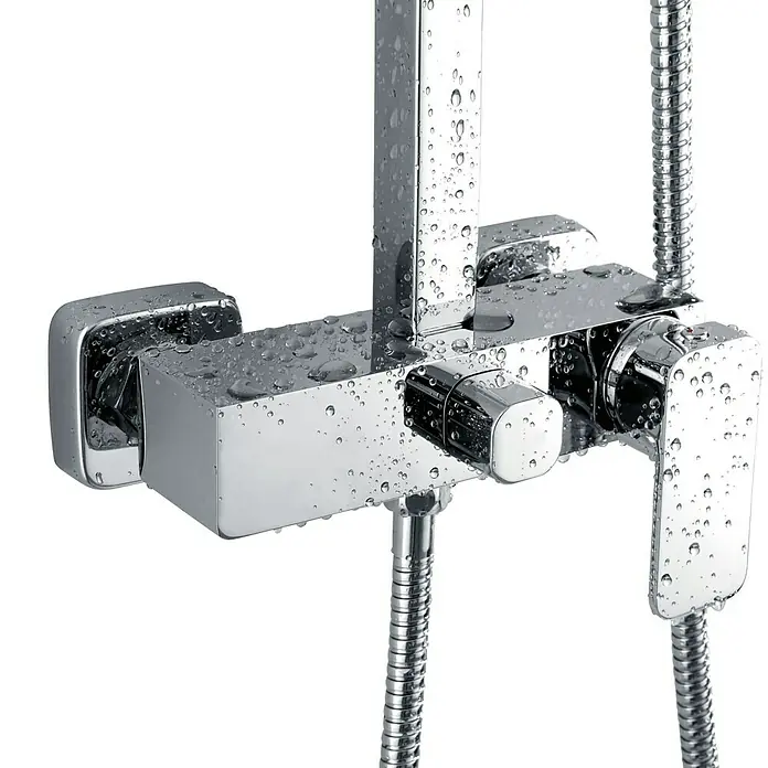 Imex Sistema de ducha Bremen - Con grifo monomando, Número de tipos de chorro: 1 ud., Cromo