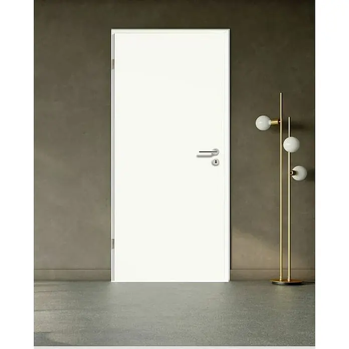 GetaDoor Laminit Zimmertür GL 223 - 735 x 1.985 mm, DIN Anschlag: Links, Weiß seidenmatt, Mittellage: Röhrenspan - Stimmungsaufnahme