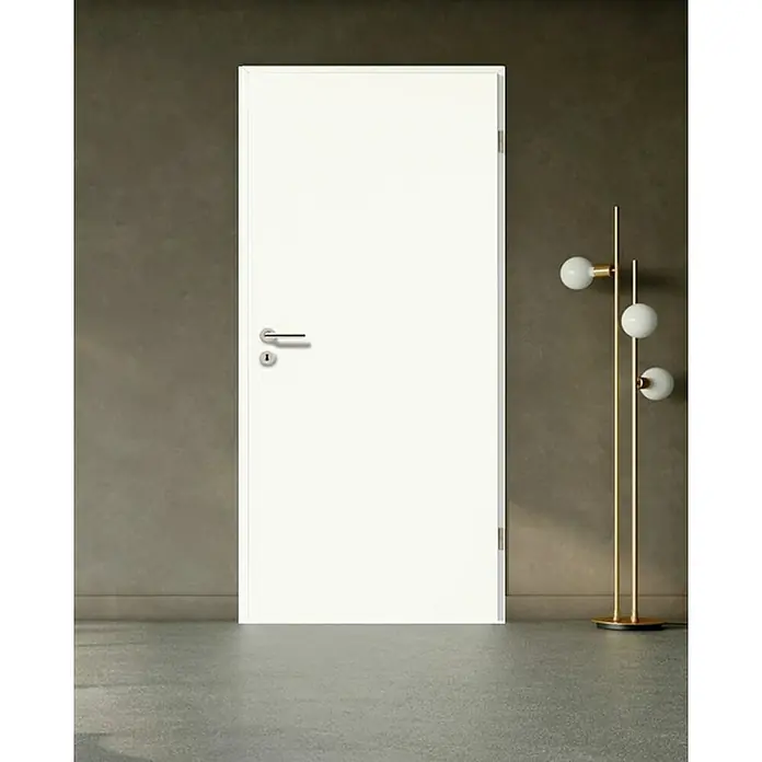 GetaDoor Laminit Zimmertür GL 223 - 735 x 1.985 mm, DIN Anschlag: Rechts, Weiß seidenmatt, Mittellage: Röhrenspan - Stimmungsaufnahme