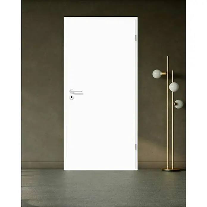 GetaDoor Laminit Zimmertür GL 222 - 735 x 1.985 mm, DIN Anschlag: Rechts, Arctic Weiß, Mittellage: Röhrenspan - Stimmungsaufnahme