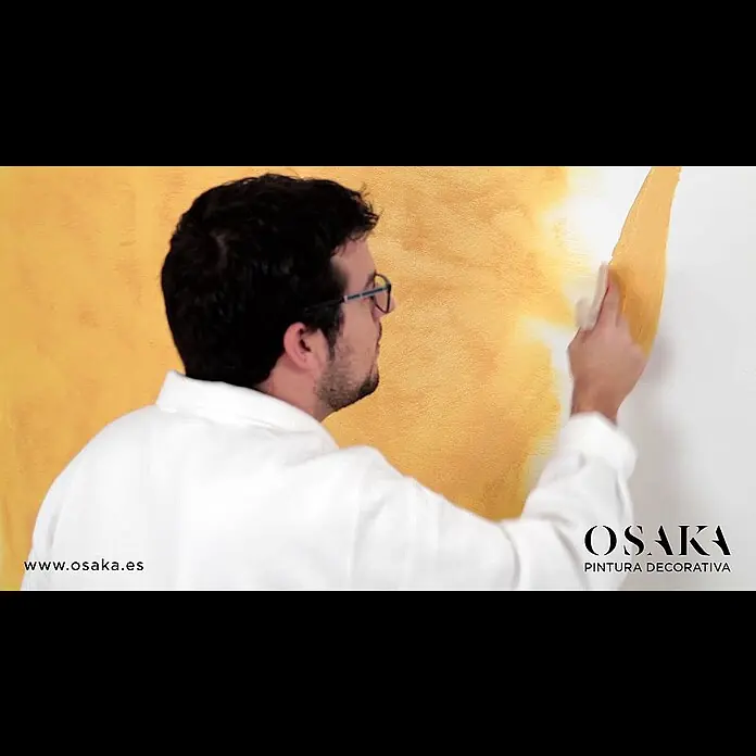 Osaka Pintura para efectos decorativos Arena - Amarillo, 5 l - Como aplicar correctamente la pintura de alta decoración EFECTO ARENA de OSAKA
