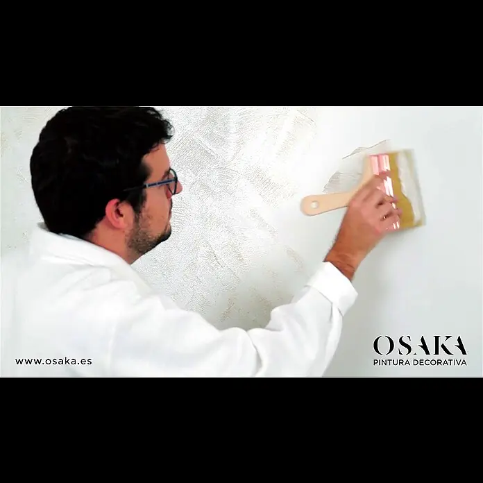 Osaka Pintura para efectos decorativos Efecto perlado - Arena, 2,5 l - Cómo aplicar correctamente la pintura de alta decoración PERLADO de OSAKA