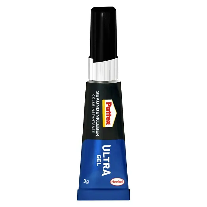 Pattex Sekundenkleber Ultra Gel - 3 g, Tube, Gelartig - Vorderansicht